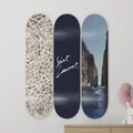 Quadri da parete con skateboard, set di 3 tavole, decorazione per la casa.